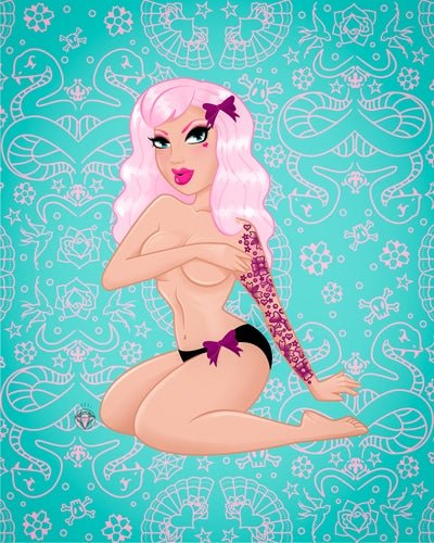Black Market Art Company Tattoo Honey Print
