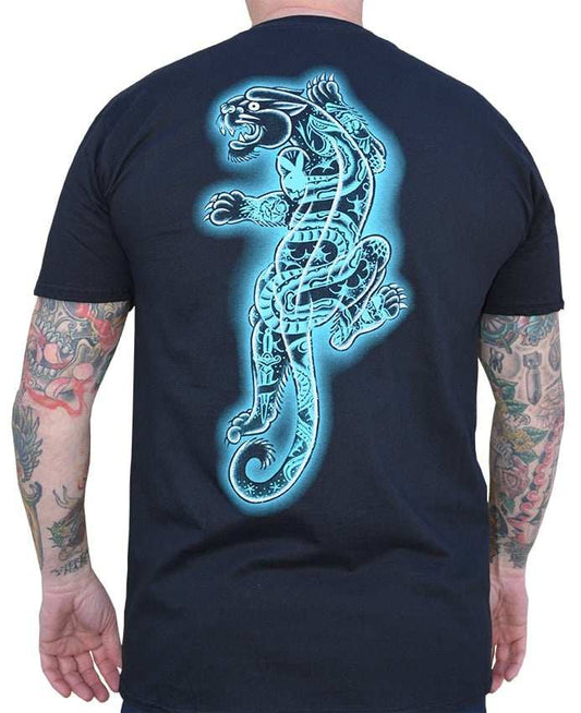 Black Market Art Company Tattooed Panther Men's T-Shirt - Black Market Art Company - Flyclothing LLC