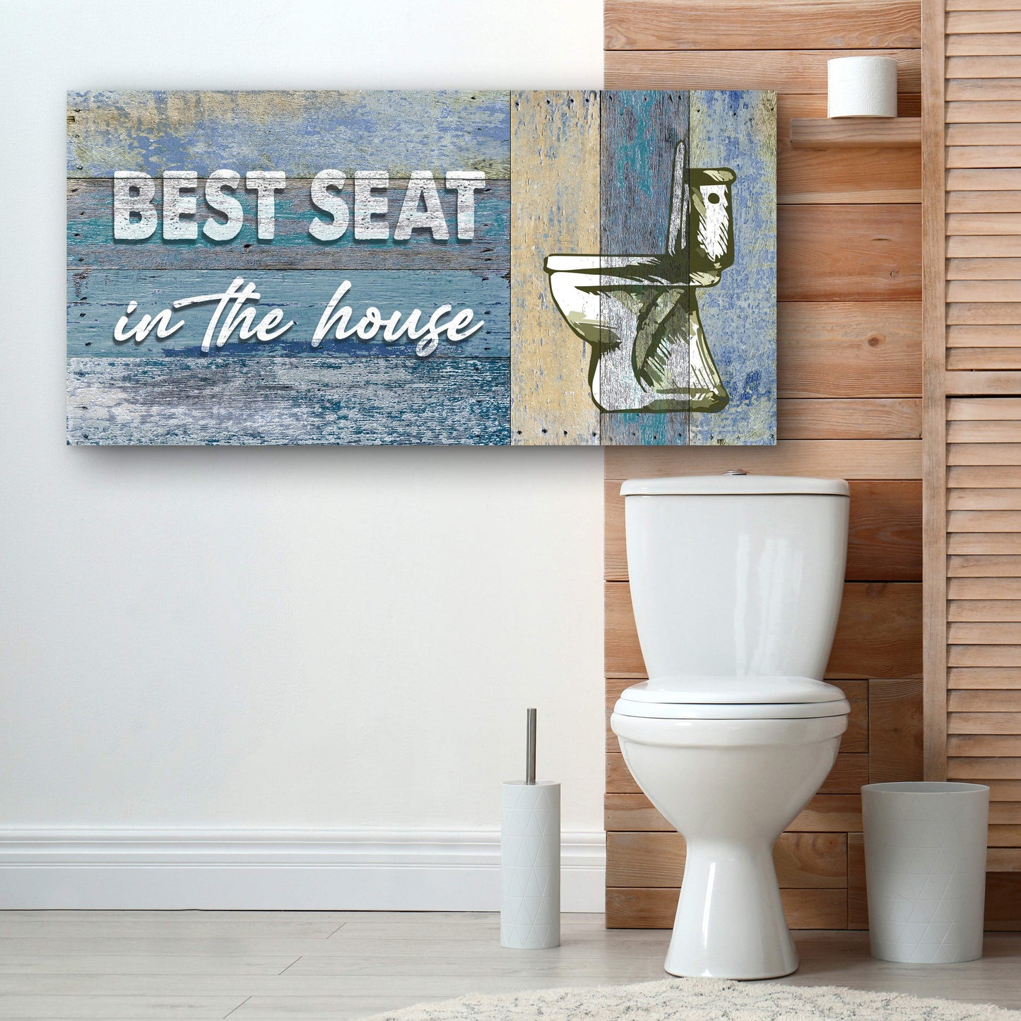 Best Seat In The House Toilet Sign II - Tailored Canvases - Flyclothing LLC