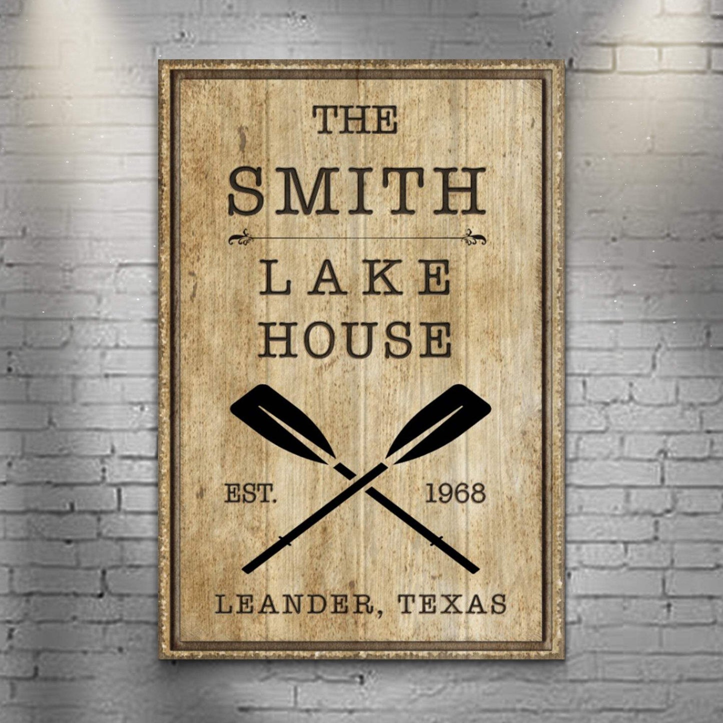 Family Lake House Rustic Sign II - Tailored Canvases - Flyclothing LLC
