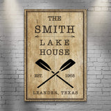 Family Lake House Rustic Sign II - Tailored Canvases - Flyclothing LLC