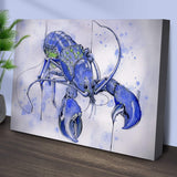 Lobster Watercolor Painting Canvas Wall Art VI - Tailored Canvases - Flyclothing LLC