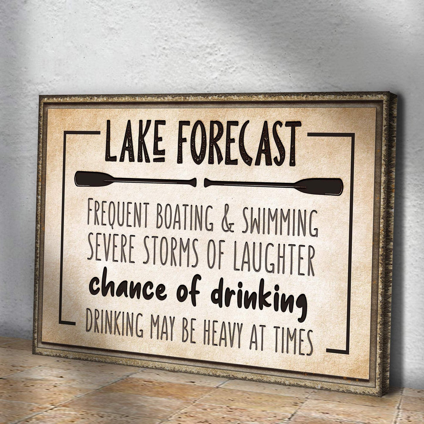 Lake Forecast Sign - Tailored Canvases - Flyclothing LLC
