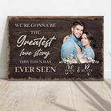 Greatest Love Story In Town Sign - Tailored Canvases - Flyclothing LLC