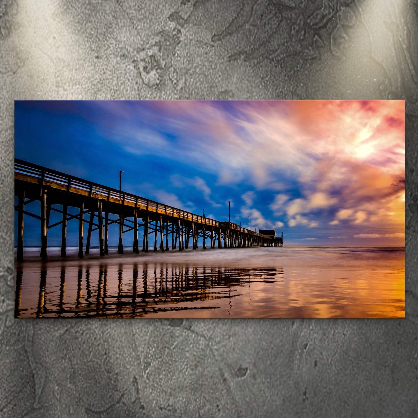 Beach Pier & Ocean Horizon Canvas Wall Art - Tailored Canvases - Flyclothing LLC
