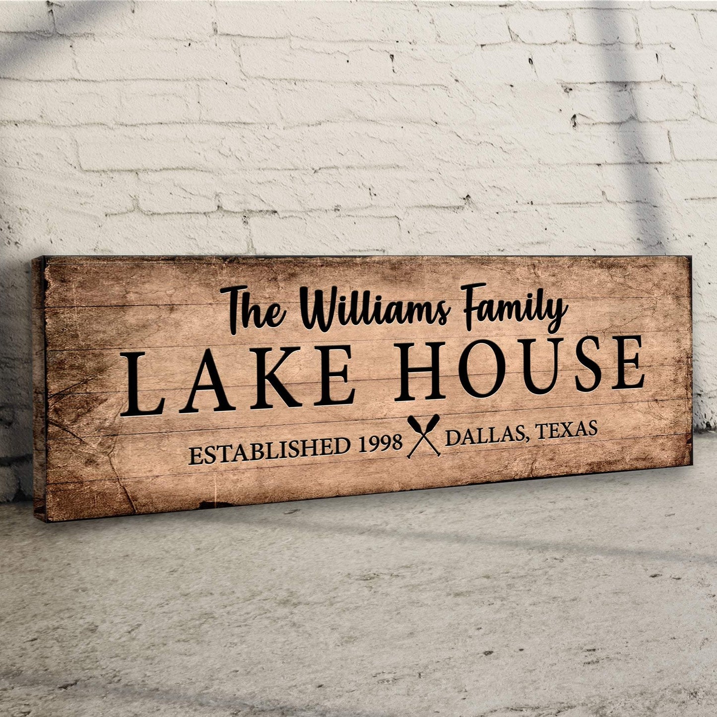 Family Lake House Sign VI - Tailored Canvases - Flyclothing LLC