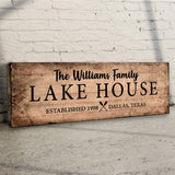 Family Lake House Sign VI - Tailored Canvases - Flyclothing LLC