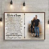 We're A Team Couple Sign V - Tailored Canvases - Flyclothing LLC