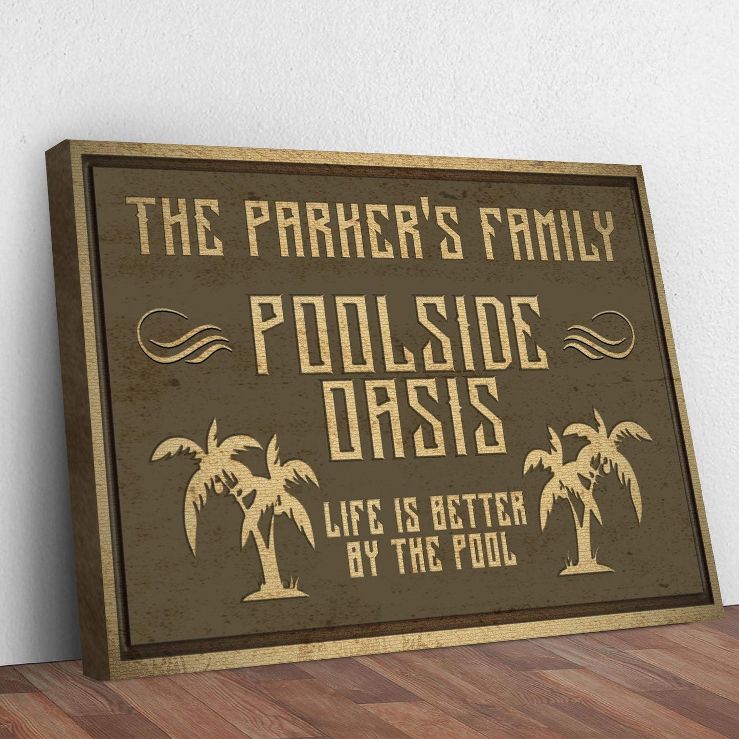 Family Swimming Pool Oasis Sign - Tailored Canvases - Flyclothing LLC