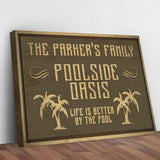Family Swimming Pool Oasis Sign - Tailored Canvases - Flyclothing LLC