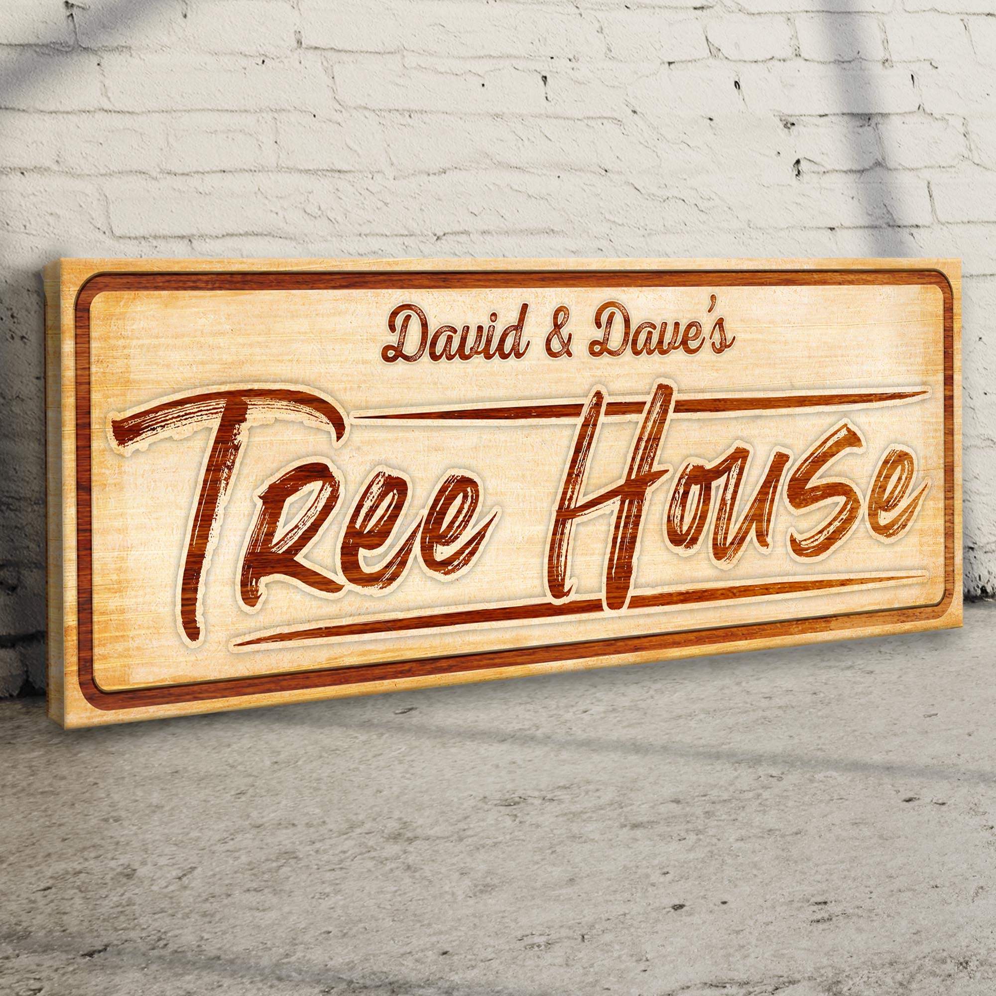 Treehouse Sign, Unique Baby Boy Gift, Tree House Wall Art, Tree House Sign, Tree House Lover Gift Sign Decor - Tailored Canvases - Flyclothing LLC