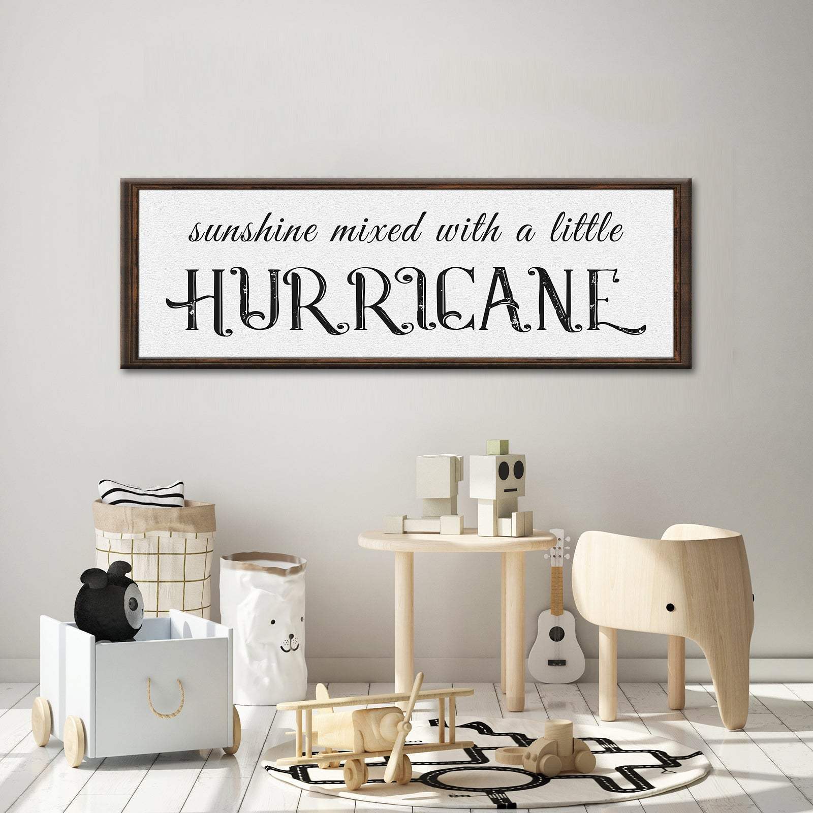 Sunshine Mixed With A Little Hurricane Sign II - Tailored Canvases - Flyclothing LLC