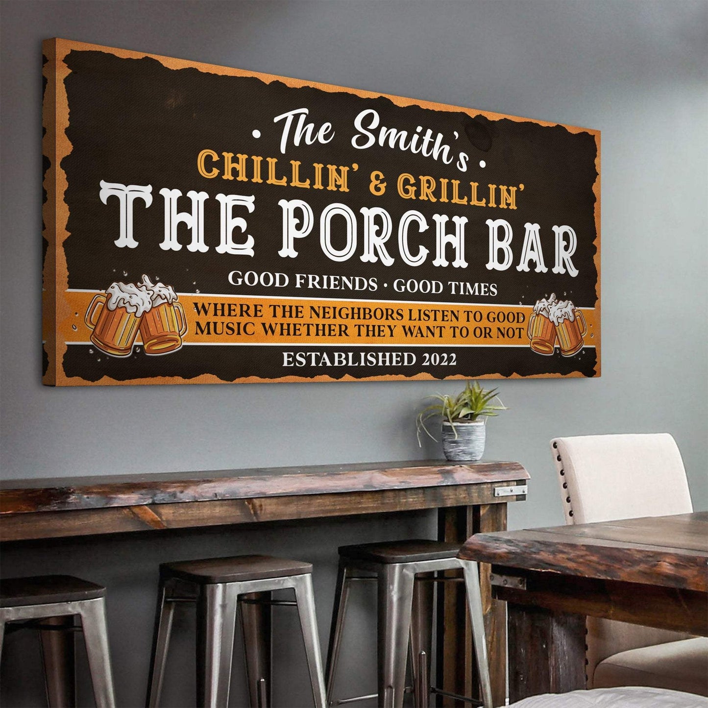 Family Porch Bar Sign - Tailored Canvases - Flyclothing LLC