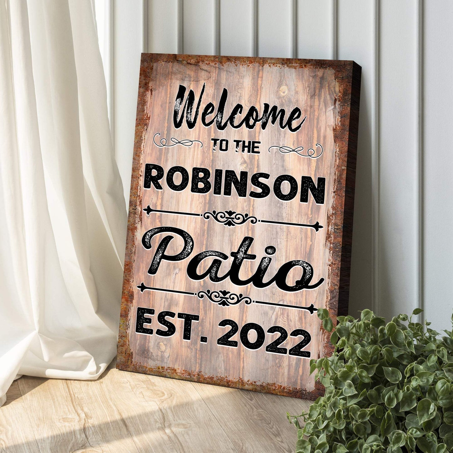 Welcome To The Patio Sign IV - Tailored Canvases - Flyclothing LLC