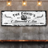 Basement Bar Barrel Sign - Tailored Canvases - Flyclothing LLC