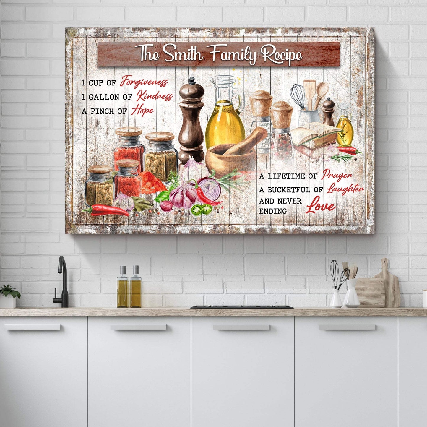 The Family Recipe Sign II - Tailored Canvases - Flyclothing LLC