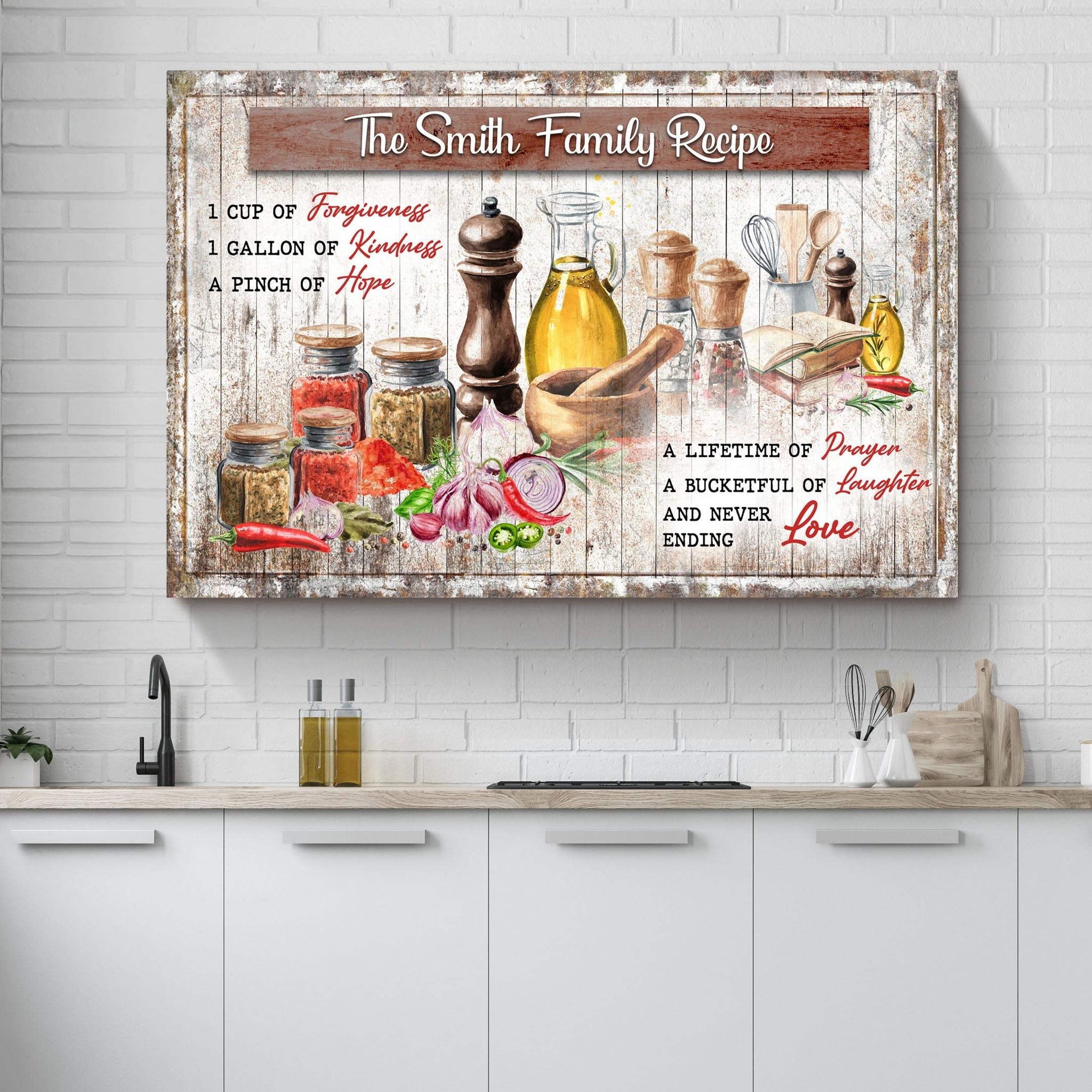 The Family Recipe Sign II - Tailored Canvases - Flyclothing LLC