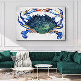 Crab Art Watercolor Canvas Wall Art - Tailored Canvases - Flyclothing LLC