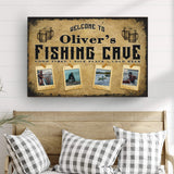Welcome Fishing Cave Sign - Tailored Canvases - Flyclothing LLC