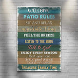 Patio Rules Sign - Tailored Canvases - Flyclothing LLC