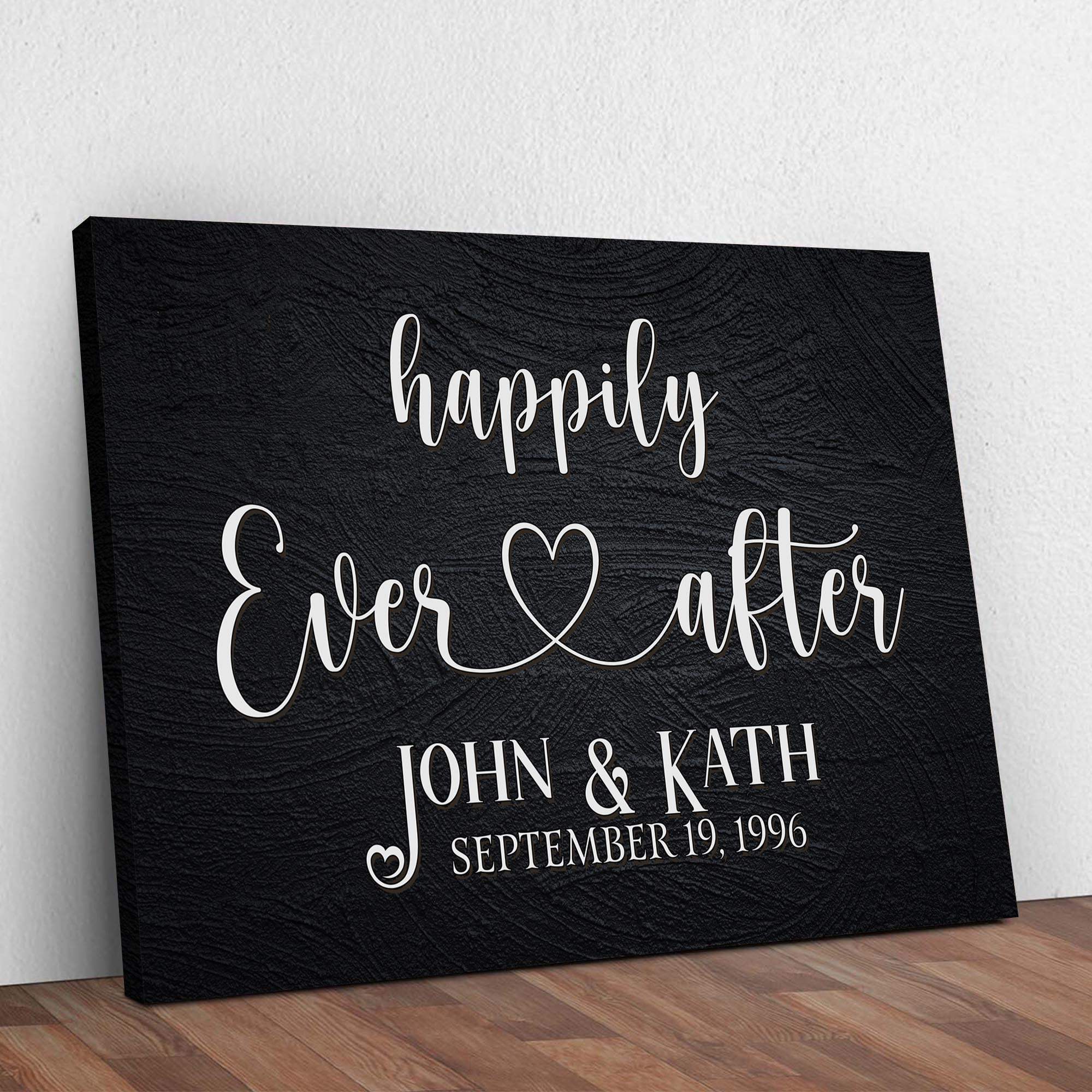 Happily Ever After Couple Sign VII - Tailored Canvases - Flyclothing LLC