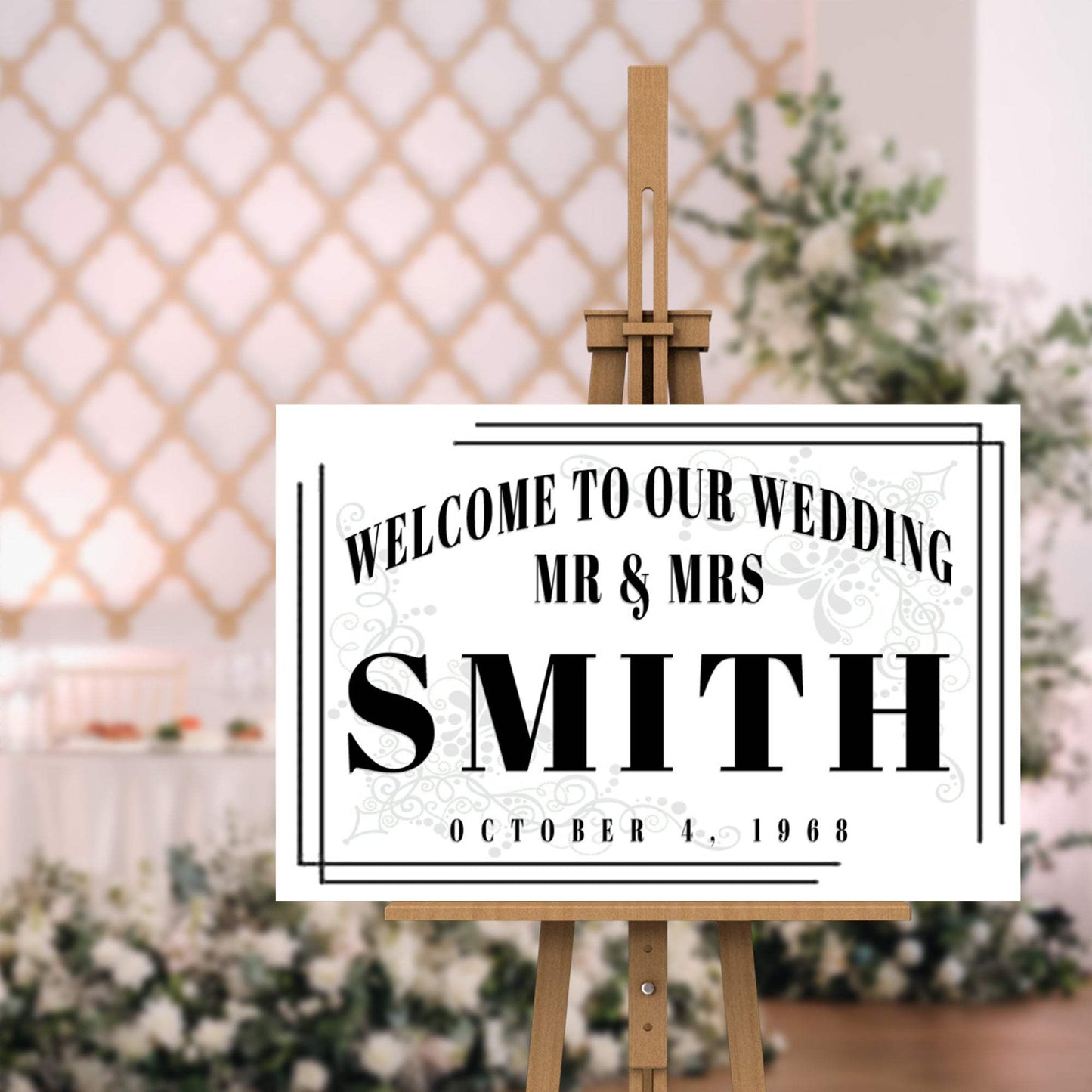 Welcome To Our Wedding Sign III - Tailored Canvases - Flyclothing LLC
