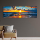 Sunrise On Atlantic Ocean Canvas Wall Art II - Tailored Canvases - Flyclothing LLC