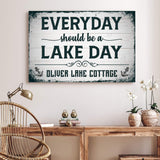 Everyday Should Be A Lake Day Sign - Tailored Canvases - Flyclothing LLC