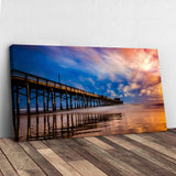Beach Pier & Ocean Horizon Canvas Wall Art - Tailored Canvases - Flyclothing LLC