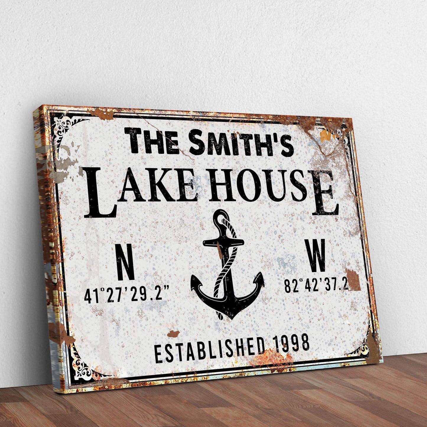 Family Lake House Anchor Sign - Tailored Canvases - Flyclothing LLC