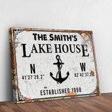 Family Lake House Anchor Sign - Tailored Canvases - Flyclothing LLC