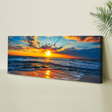 Sunrise On Atlantic Ocean Canvas Wall Art II - Tailored Canvases - Flyclothing LLC