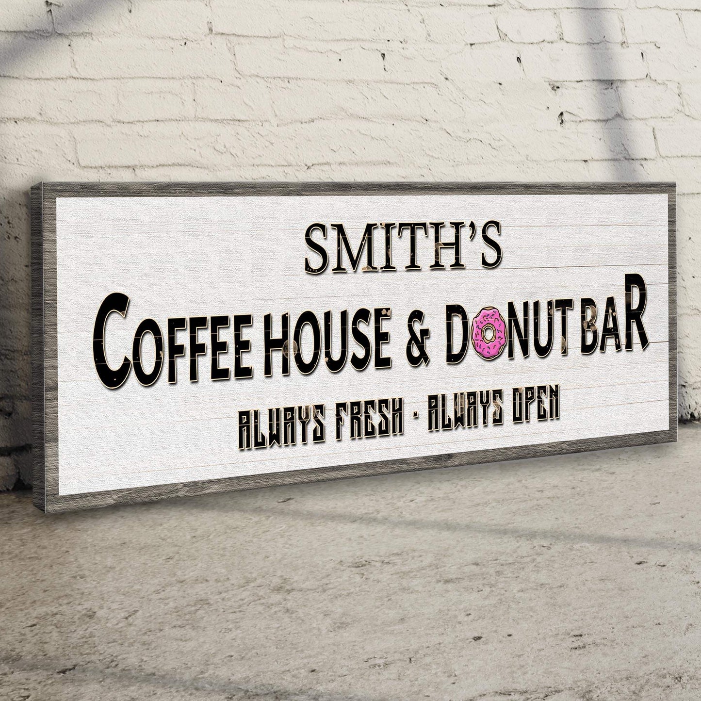 Coffee House And Donut Bar Sign II - Tailored Canvases - Flyclothing LLC