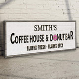 Coffee House And Donut Bar Sign II - Tailored Canvases - Flyclothing LLC
