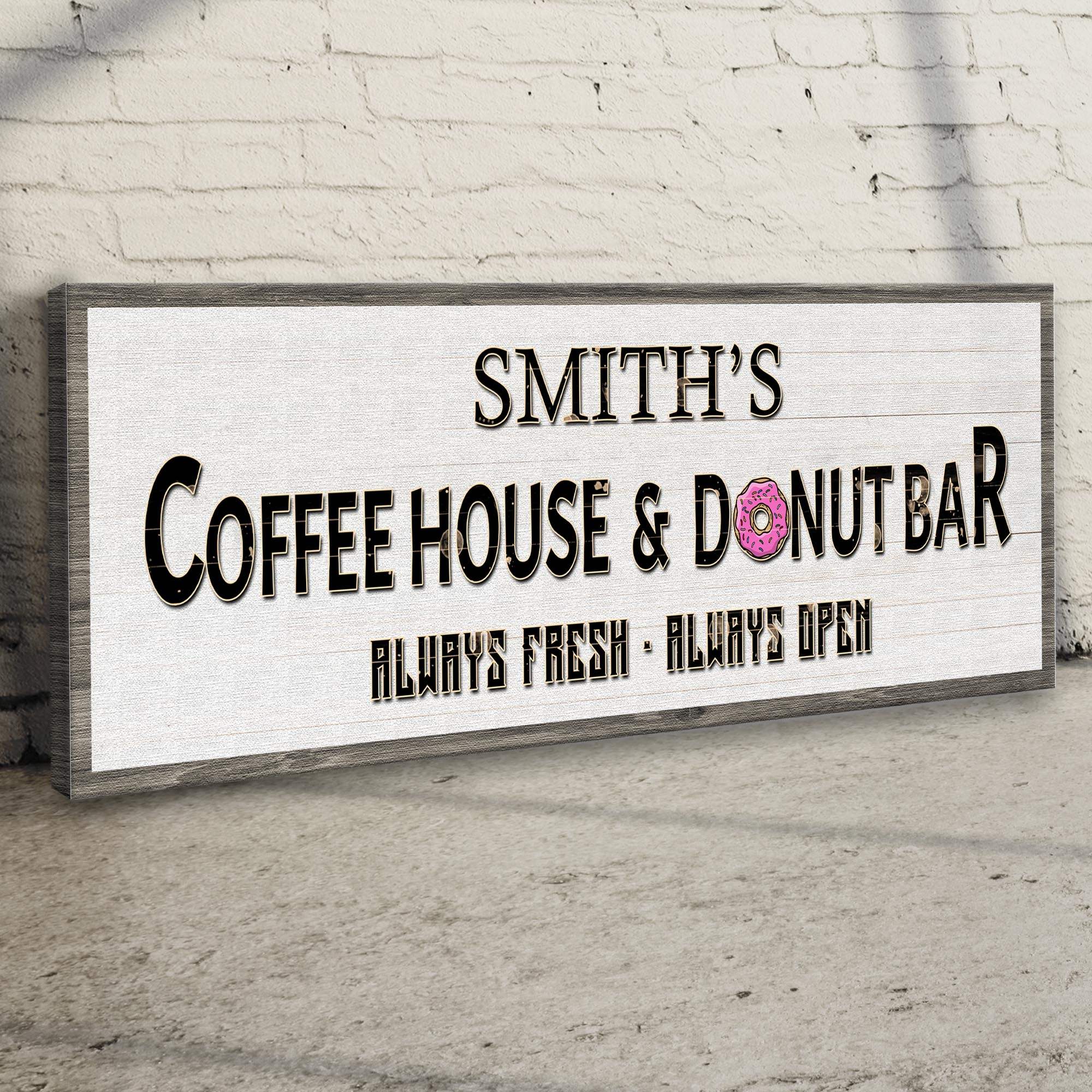 Coffee House And Donut Bar Sign II - Tailored Canvases - Flyclothing LLC