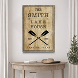 Family Lake House Rustic Sign II - Tailored Canvases - Flyclothing LLC