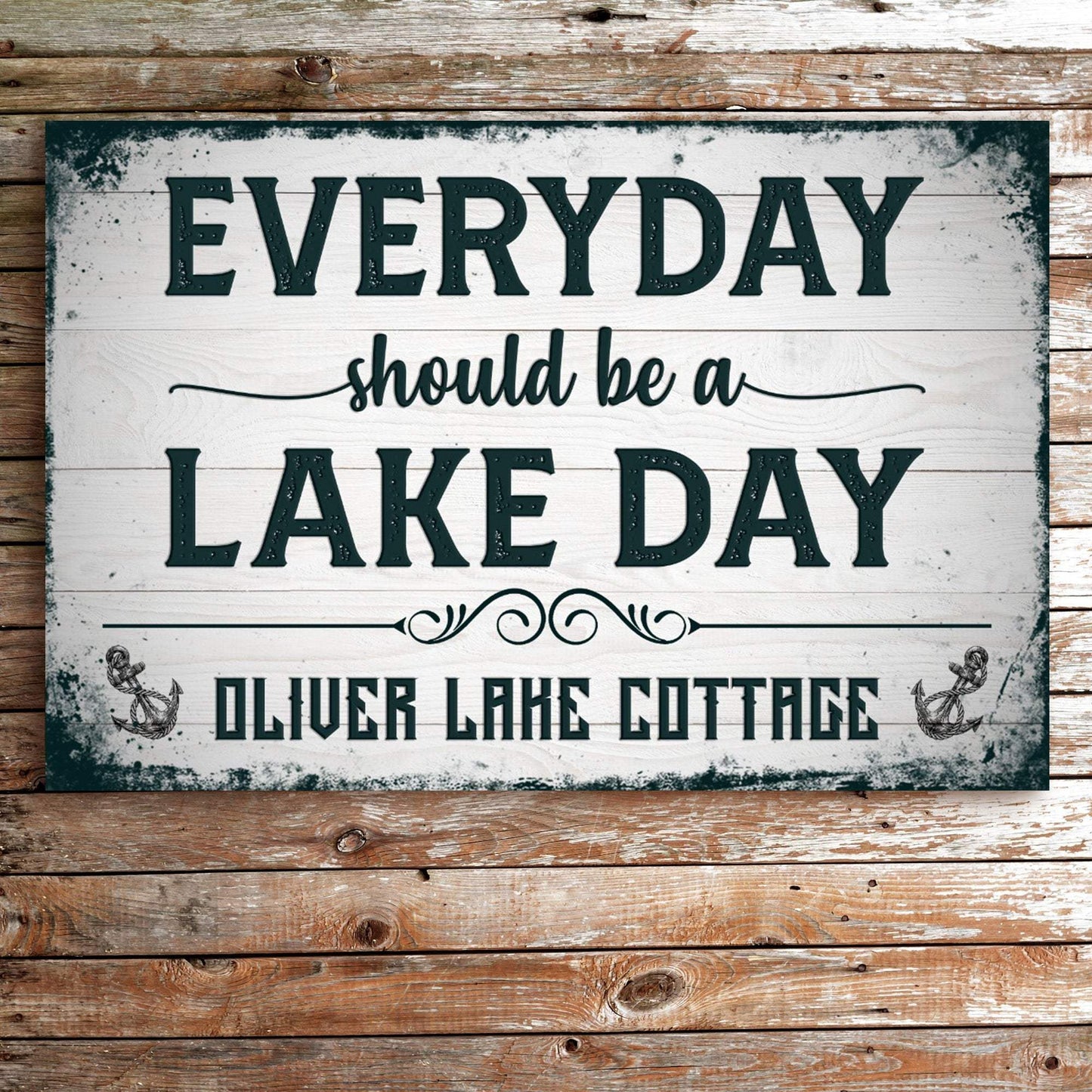 Everyday Should Be A Lake Day Sign - Tailored Canvases - Flyclothing LLC