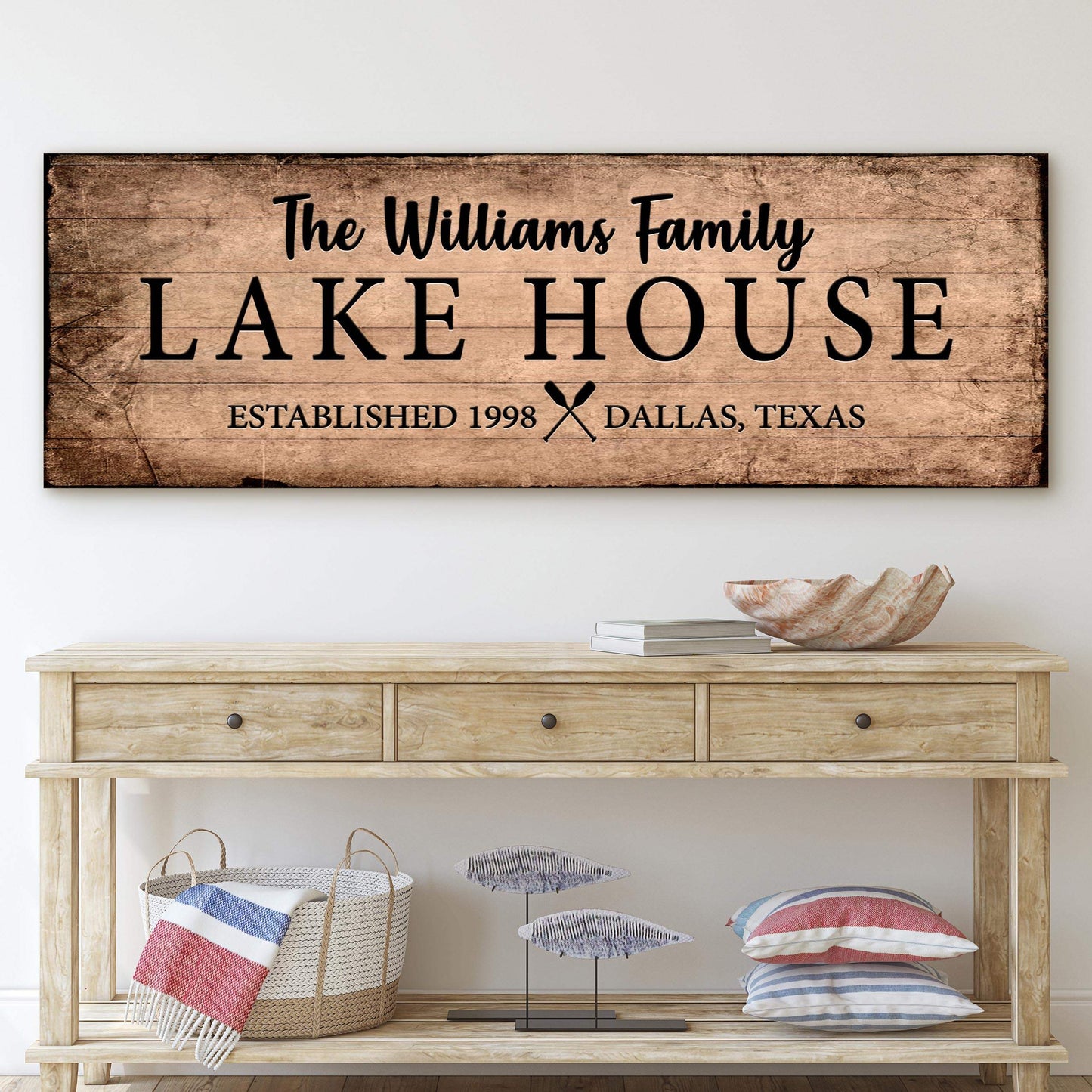 Family Lake House Sign VI - Tailored Canvases - Flyclothing LLC