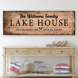 Family Lake House Sign VI - Tailored Canvases - Flyclothing LLC