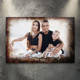Family Portrait On Wood Sign - Tailored Canvases - Flyclothing LLC