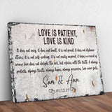 Love Is Patient, Love Is Kind Sign - Tailored Canvases - Flyclothing LLC