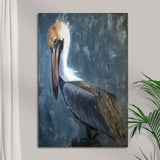 Pelican Painting "The Fish Catcher" Canvas Wall Art II - Tailored Canvases - Flyclothing LLC