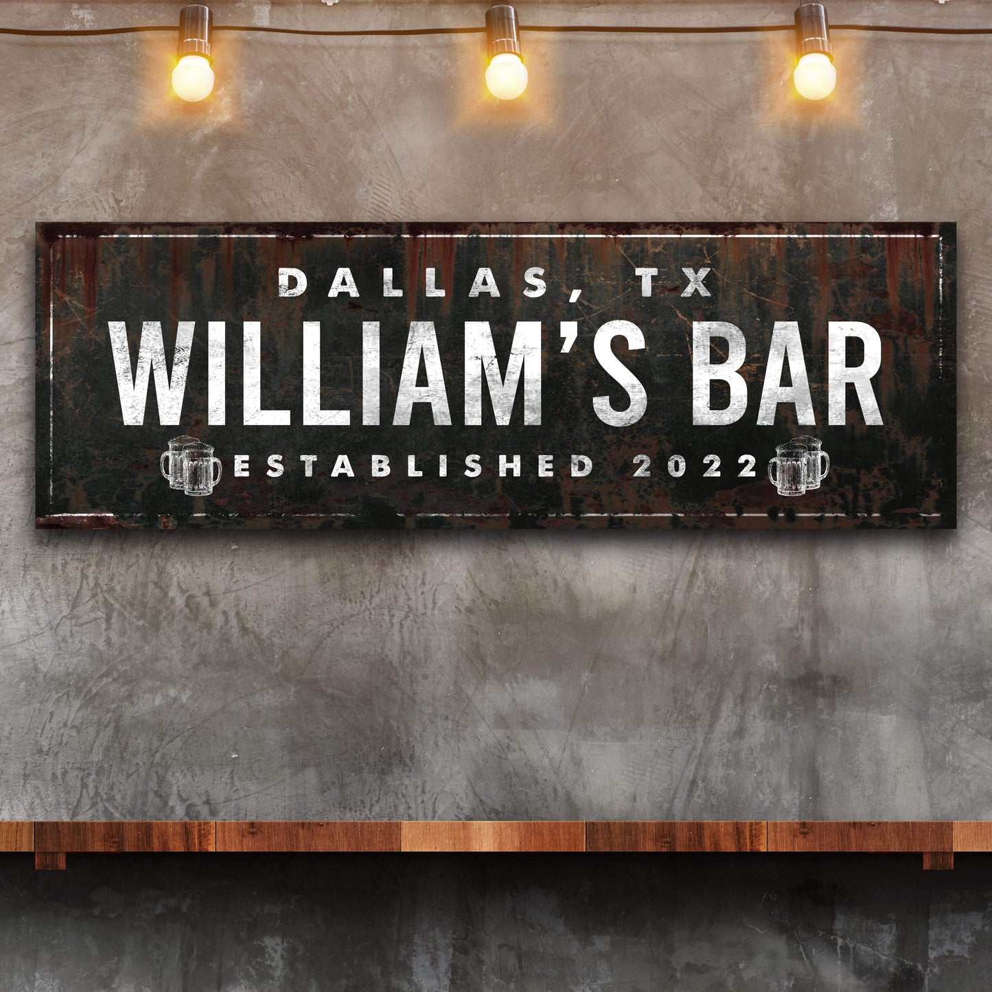 Rustic Bar Sign - Tailored Canvases - Flyclothing LLC