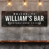 Rustic Bar Sign - Tailored Canvases - Flyclothing LLC
