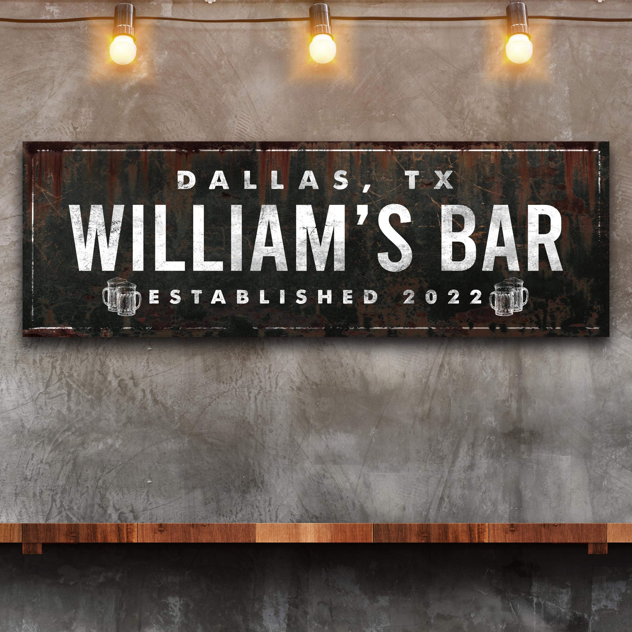 Rustic Bar Sign - Tailored Canvases - Flyclothing LLC