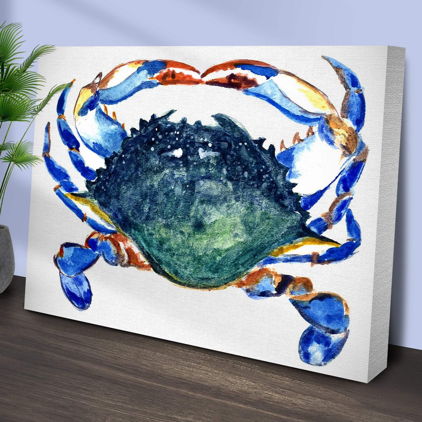 Crab Art Watercolor Canvas Wall Art - Tailored Canvases - Flyclothing LLC