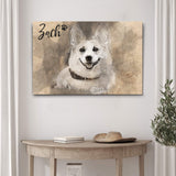 Pet Portrait Pencil Drawing Sign - Tailored Canvases - Flyclothing LLC
