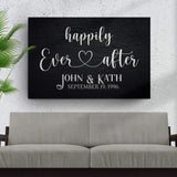 Happily Ever After Couple Sign VII - Tailored Canvases - Flyclothing LLC