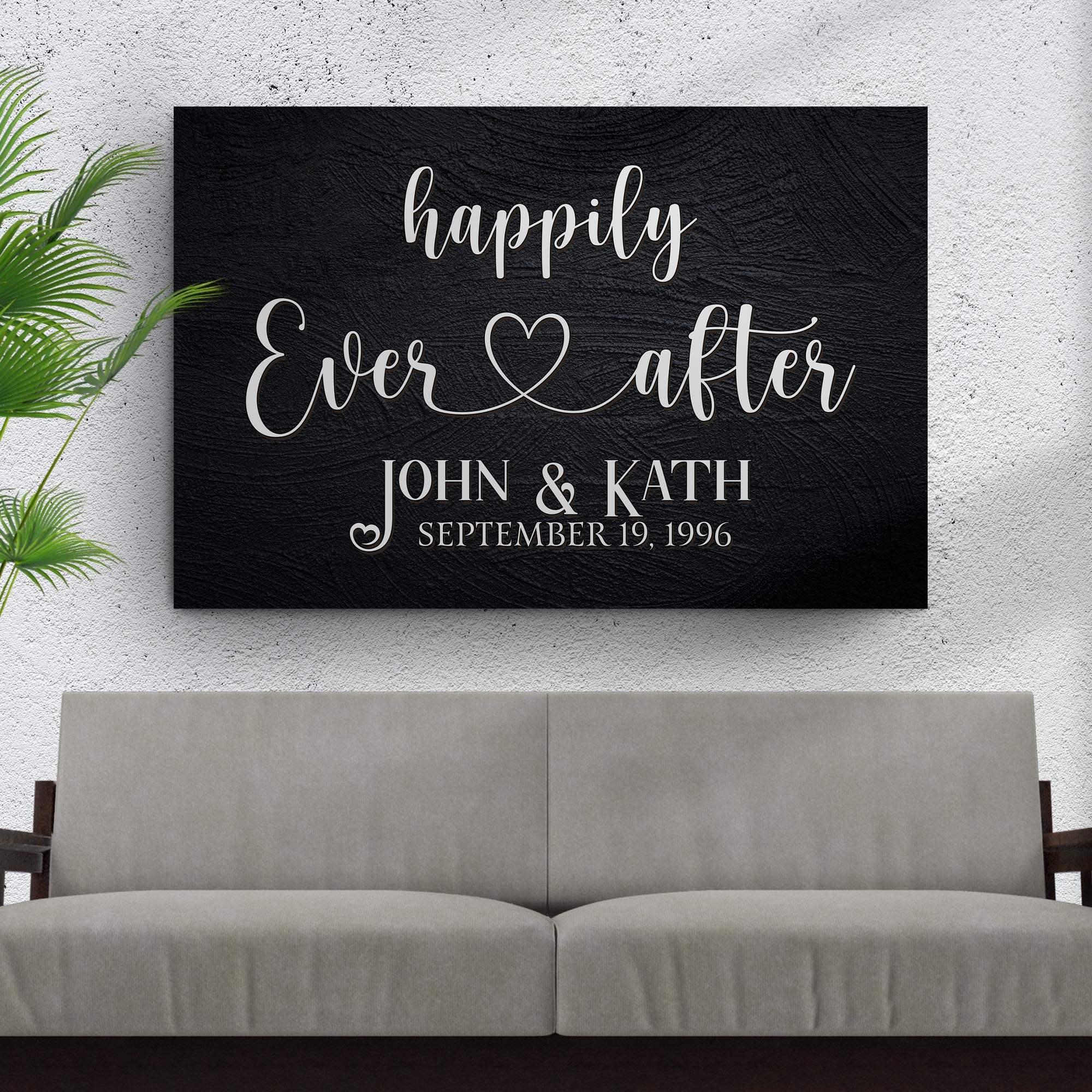 Happily Ever After Couple Sign VII - Tailored Canvases - Flyclothing LLC