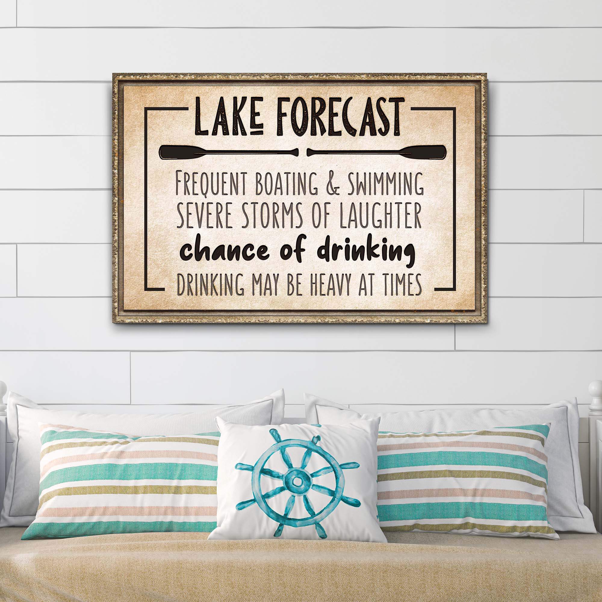 Lake Forecast Sign - Tailored Canvases - Flyclothing LLC